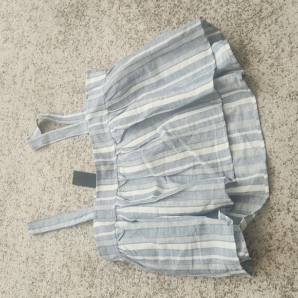 Square Neck Linen Top - Picture 2 of 2